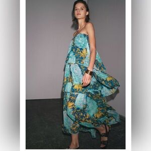 NWT. Zara Strapless Dress ZW Collection. Sz L. Sold out